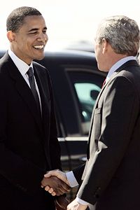 You are currently viewing Bush is Leaving, But Obama Pledges to Keep the Faith